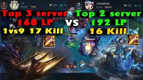 Zed Wildrift Tốc chiến | Top 3 server 168 LP vs Top 2 server 192 LP | Top rank server China