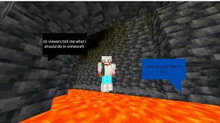 minecraft, but my viewers control my game
