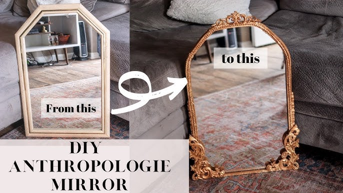 A Quick + Easy Mirror Makeover Using Rub 'N Buff - Yellow Brick Home