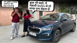 CRETA aur SELTOS de payegi kya ye khushi 🥹 Performance aur Safety ka bhi vada - Slavia 1.5L Review