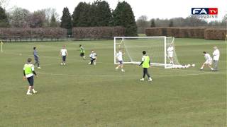 Henderson belter and more Denmark vs England U21 training