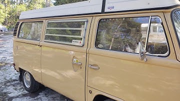 How to properly open the sliding door of a 1969-1979 TYPE 2 VW Camper bus WESTFALIA