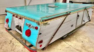 Remodeling a Vintage Pop Up Camper | 1968 Wheel Camper (The Before Video)
