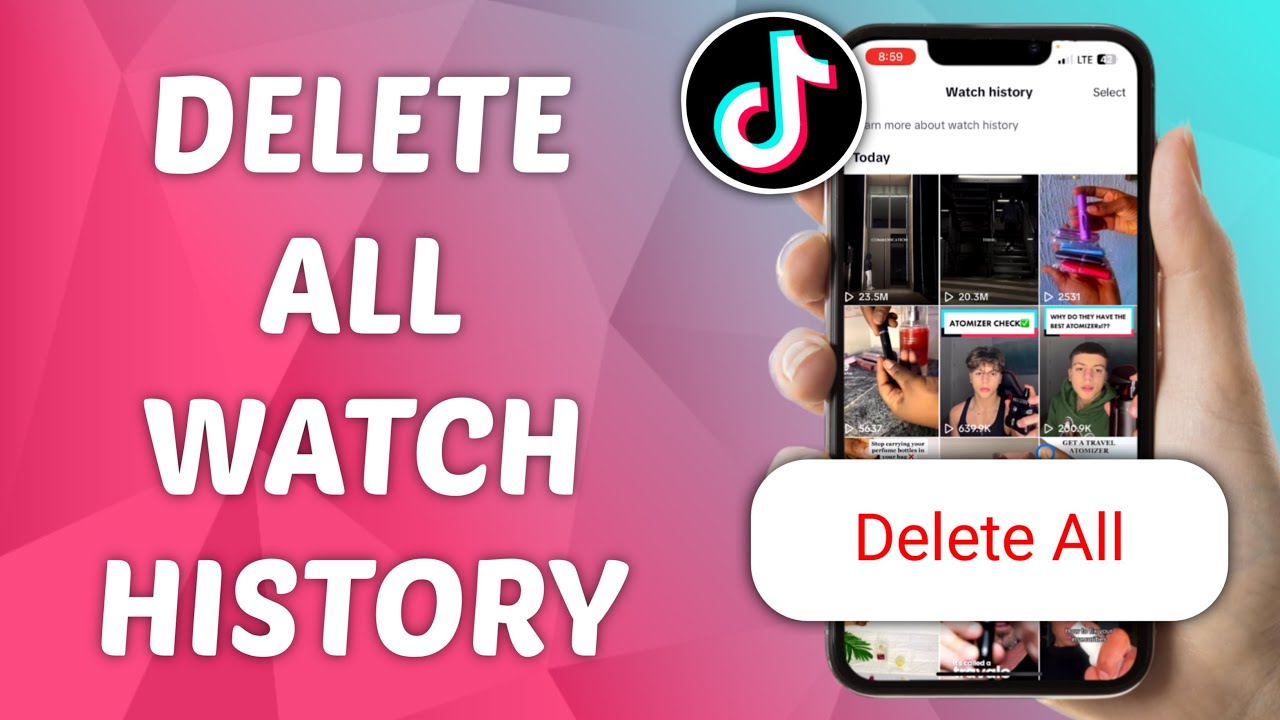how-to-delete-all-watch-history-at-once-in-tiktok-youtube