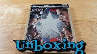 Captain America: Civil War 4K Steelbook Unboxing