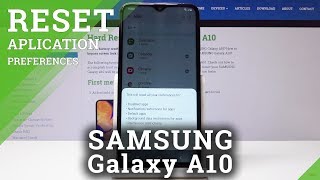 How to Reset App Settings in SAMSUNG Galaxy A10 - Restore App Permissions screenshot 2