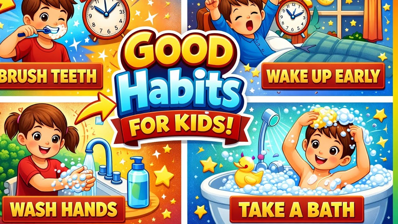 GOOD HABITS FOR KIDS |PERSONAL HYGIENE FOR KIDS| LEARN GOOD MANNERS| # ...