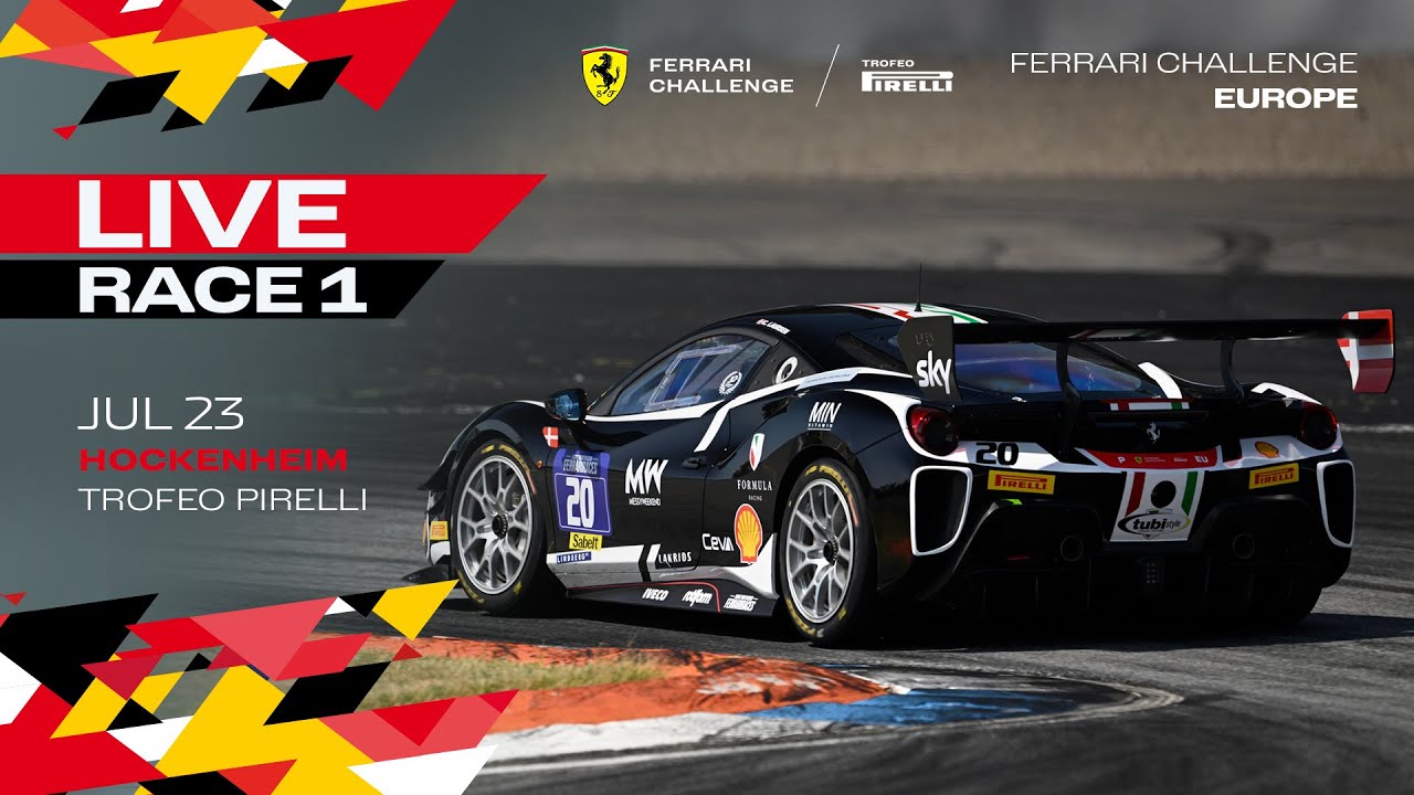 Ferrari Challenge Europe Trofeo Pirelli - Hockenheimring, Race 1 - YouTube