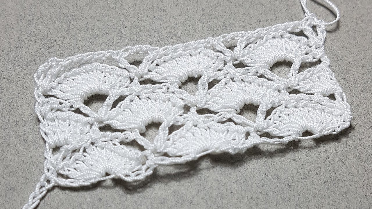 Punto ventaglietti o conchiglie all'uncinetto: scegliete voi il nome e fatelo vostro!!!