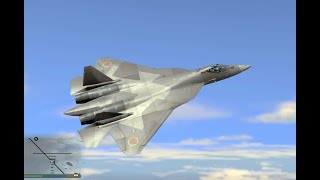 Captured SU 57 Felon Test Flight  (GTA V)