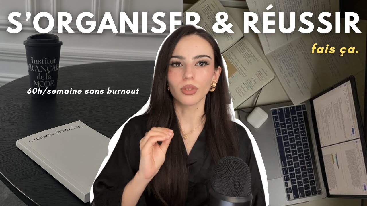 mes 5 habitudes pour être PRODUCTIVE *sans burnout* et RÉUSSIR