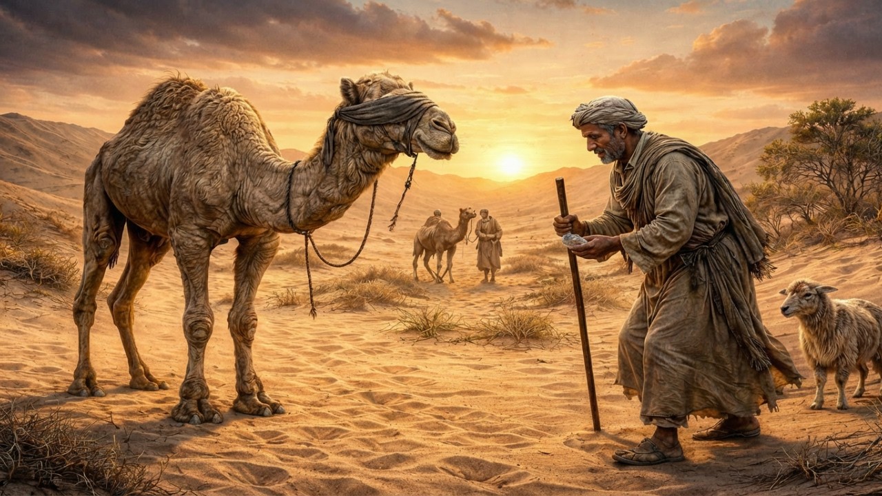 #قصة الجمل الأعمى طرده صاحبه ليموت في الصحراء.. فأنقذه راعي فقير فغير حياته للأبد