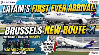 LATAM'S NEW BRUSSELS ROUTE!!! São Paulo to Brussels on the B787-9 ✈️