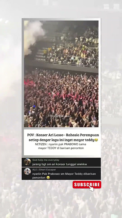 pecah sih ini konser ari lasso 🔥 | #arilasso #arilassotv #rahasiaperempuan #mayorteddy #prabowo