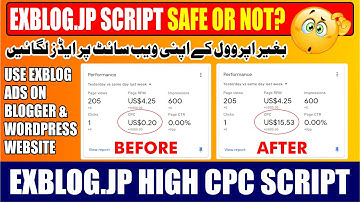 Exblog Script 💥 Run Exblog.JP Ads on Blogger & Wordpress 💥 Exlobg High CPC Ads Script 💯
