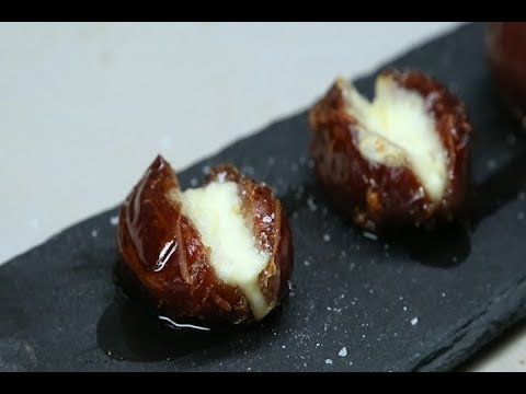 تمر بحشوة الزبادي وجبنة الماسكاربون     