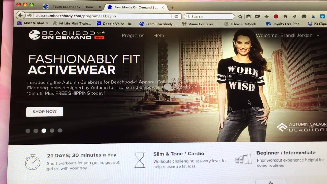 How to Access Beachbody on Demand Streaming Workouts video player