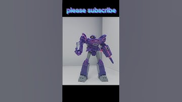 Transformers cyberverse Shockwave gun transformation stop motion animation test rigging 💥