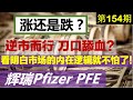 第154期：辉瑞 Pfizer PFE， 涨还是跌？逆市而行，刀口舔血？看明白市场的内在逻辑就不怕了！