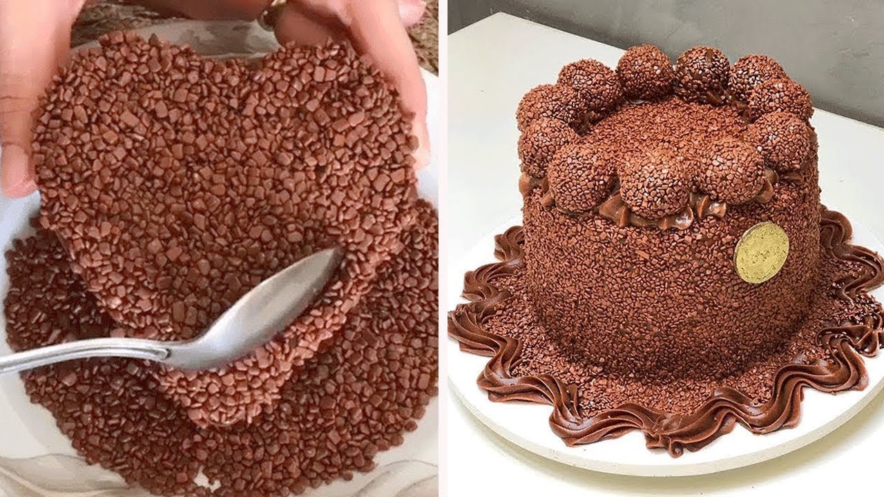 DIY Chocolate Cake Decorating Tutorial | Yummy Cake Recipe | Easy Cake ...
