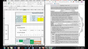 Excel program for Flexible and Rigid pavement
