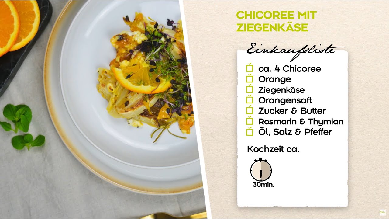 Echt Guat! - Chicoree mit Ziegenkäse | Einfache Rezepte zum Nachkochen von Bioferdl