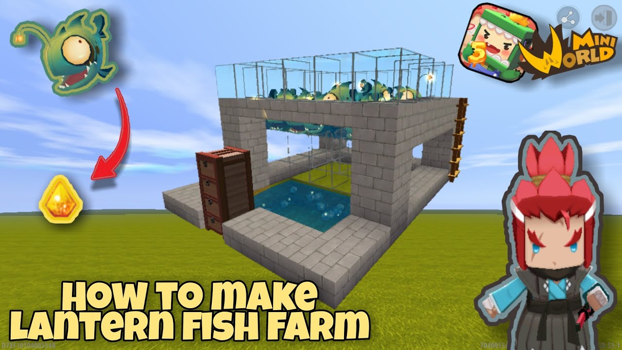 How to Make Lantern Fish Farm | Mini World Block Art | Tutorial
