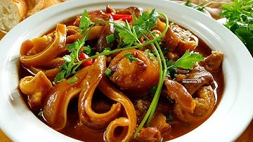 Tai heo Bao tử Đuôi nấu kiểu Phá lấu chấm bánh mì hay món lai rai đều hấp dẫn |Nhamtran FV