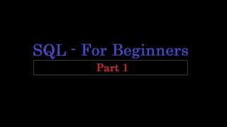 Basics of SQL with real world example | SQL for beginners | SQL part 1 | #RealWorldExample #SQL