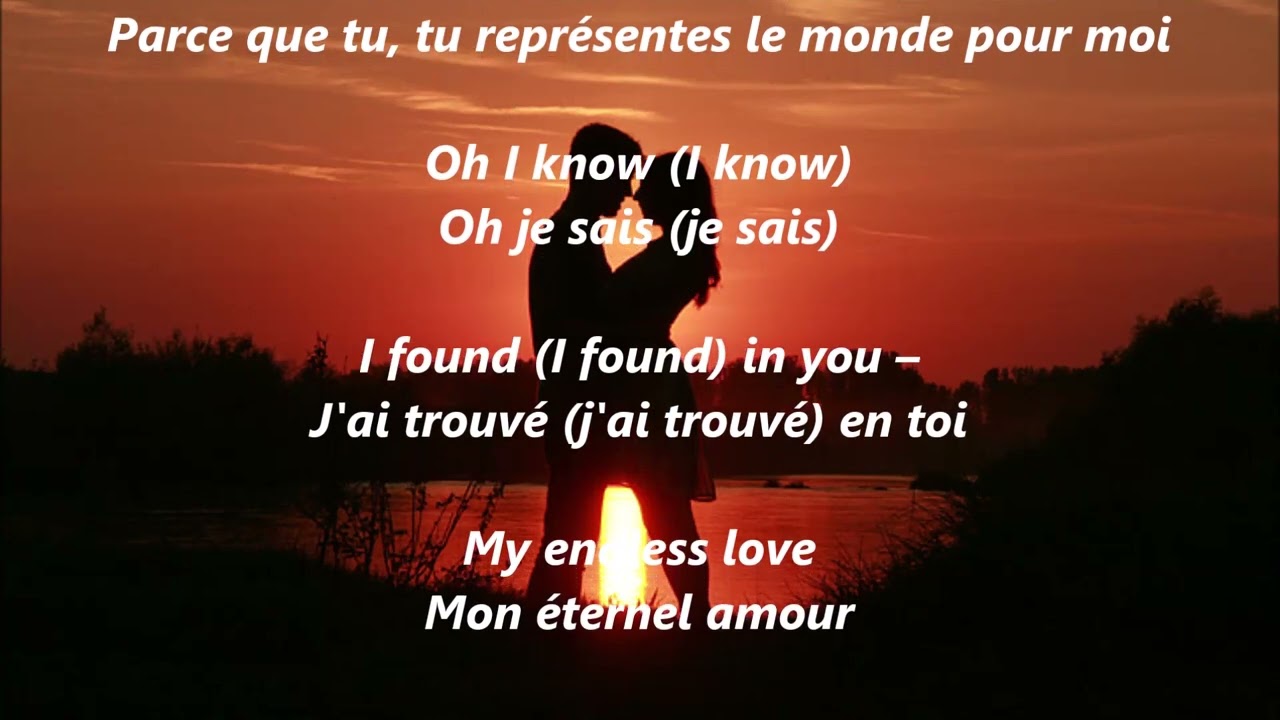 Lionel Richie Endless Love Lionel Richie et Diana Ross paroles de la