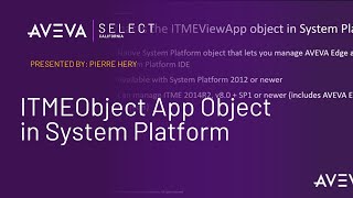 ITMEObject App Object in System Platform screenshot 5