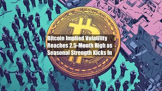 Bitcoin Implied Volatility Reaches 2.5-Month High as Seasonal Strength Kicks In