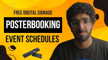 Displaying Event Schedules in Conference Rooms Using PosterBooking