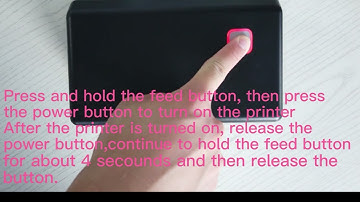 label printer：D4602B how to printe self test