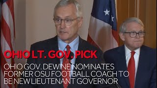FULL PRESSER: Ohio Gov. DeWine appoints former OSU coach Jim Tressel as next Lt. Gov.