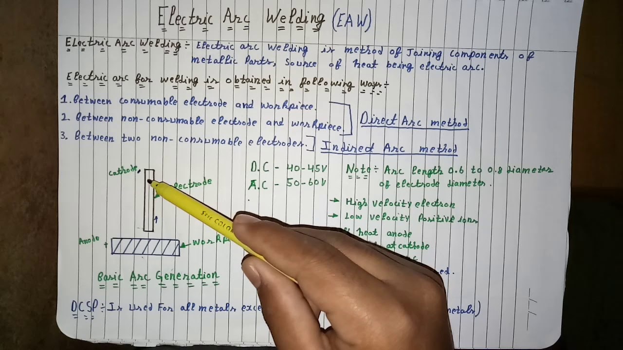 Electric Arc Welding Basics In Hindi Full Concept YouTube