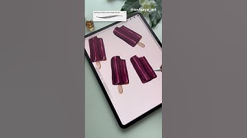 Drawing Process in Procreate - Ice Cream - Tutorial #iPad #drawing #digitalart #procreate
