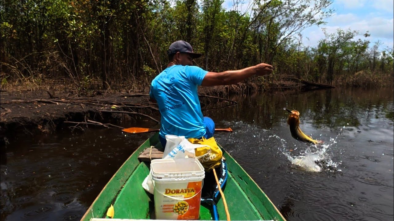 PESCARIA BRUTA com Espinhel e linha de Mão na Amazônia