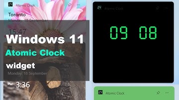 🕒 Atomic Clock Windows 11 Widget