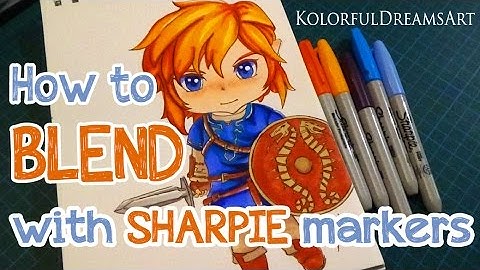 TUTORIAL | Blending with Sharpie markers