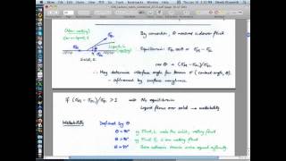 2:1 Multiphase Flow - Definitions, interfacial tension, capillary behavior