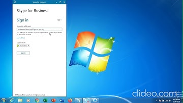 Skype For Business (SfB)  Setup for Laptop