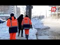 В Вологде произошёл большой прорыв на теплотрассе