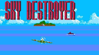 Sky Destroyer (FC · Famicom) video game port | 5-scene session for 1 Player 🎮