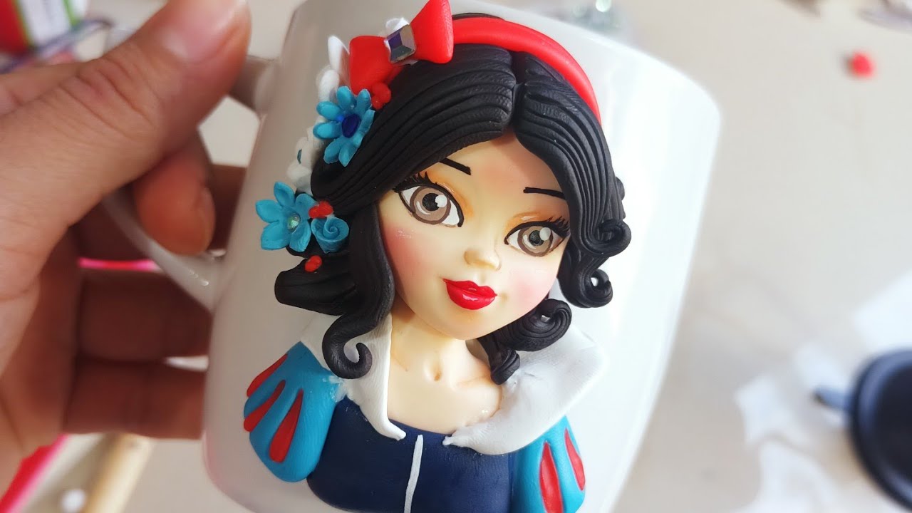 Blanca Nieves para taza de porcelana fría echo a mano parte #1 de 2
