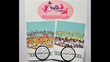 Stampin Up Flowering Tulips Fun Fold Card