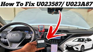 Pre Collision System Malfunction Toyota Camry || U023587/ U023A87 💯 Solution