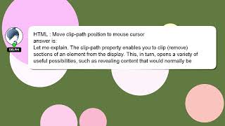HTML : Move clip-path position to mouse cursor