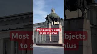 Most popular objects to see in Vilnius - Royal Palace, Cathedral, Monument to Gediminas #shorts