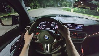 2021 BMW M3 Competition - POV Night Drive (Binaural Audio)